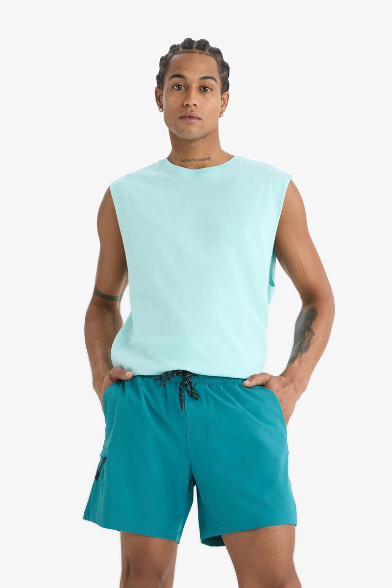 ديفاكتو شورت بحر قصير أخضر من DeFactoFit - Image 3